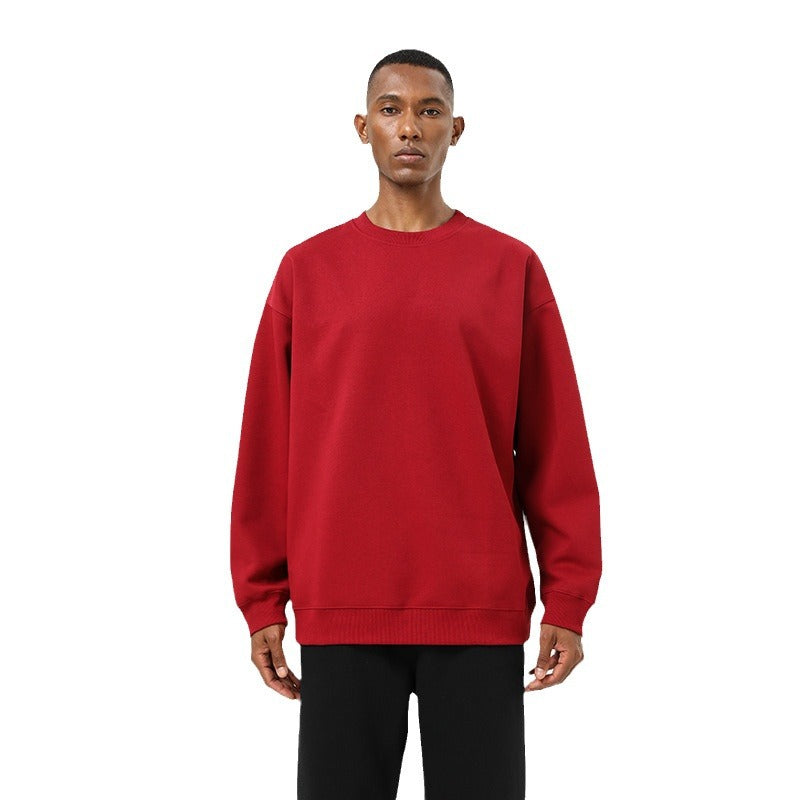 Mens Oversized Casual 61.9%cotton 38.1%polyester  Sweatshirt SY-55011 print logo 9