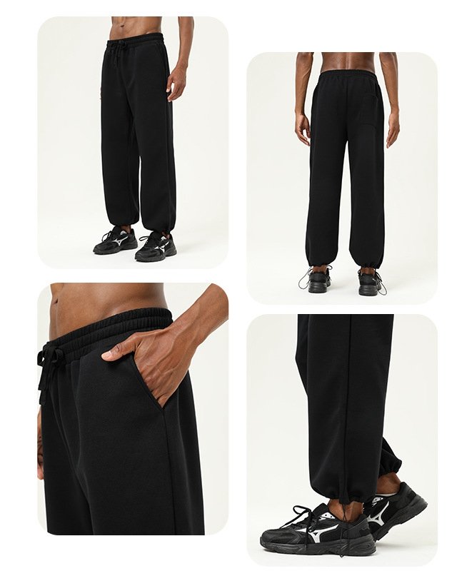 Mens Jogging Workout 61.9%cotton 38.1%polyester Pants SY-55019 print logo 4