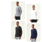Mens Gym Training 82%polyester 18%spandex Long Sleeve Shirt SY-AL16837 print logo 10