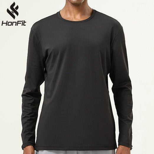 Mens Gym Training 82%polyester 18%spandex Long Sleeve Shirt SY-AL16837 print logo 16