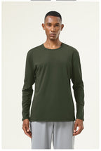 Mens Gym Training 82%polyester 18%spandex Long Sleeve Shirt SY-AL16837 print logo 28
