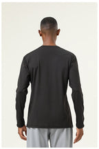 Mens Gym Training 82%polyester 18%spandex Long Sleeve Shirt SY-AL16837 print logo 31