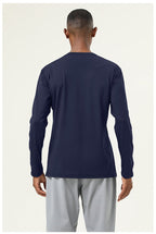 Mens Gym Training 82%polyester 18%spandex Long Sleeve Shirt SY-AL16837 print logo 33