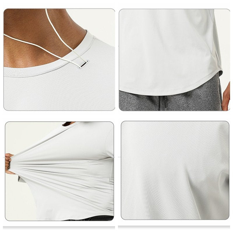 Mens Casual Fitness 82%polyester 18%spandex Long Sleeve Shirt SY-AL16839 print logo 16