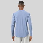 Mens Casual Fitness 82%polyester 18%spandex Long Sleeve Shirt SY-AL16839 print logo 2