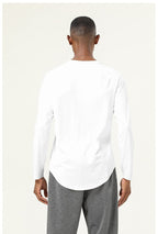 Mens Casual Fitness 82%polyester 18%spandex Long Sleeve Shirt SY-AL16839 print logo 25