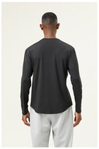 Mens Casual Fitness 82%polyester 18%spandex Long Sleeve Shirt SY-AL16839 print logo 27