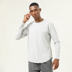 Mens Casual Fitness 82%polyester 18%spandex Long Sleeve Shirt SY-AL16839 print logo 4