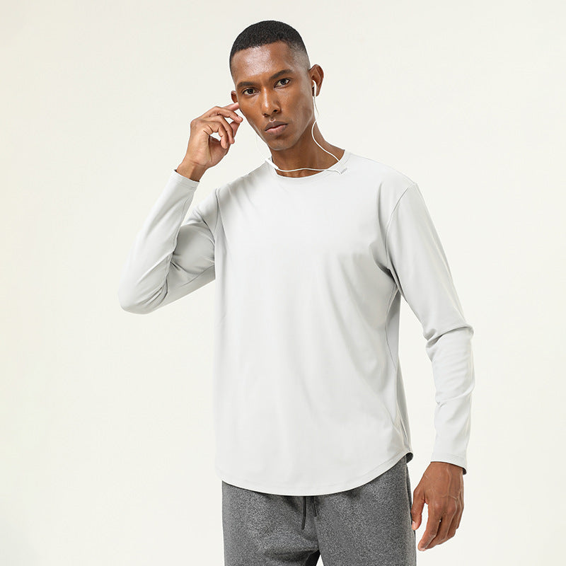 Mens Casual Fitness 82%polyester 18%spandex Long Sleeve Shirt SY-AL16839 print logo 4