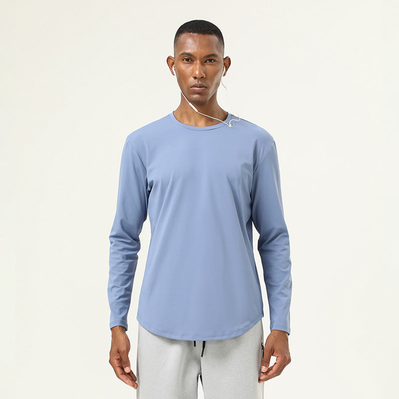 Mens Casual Fitness 82%polyester 18%spandex Long Sleeve Shirt SY-AL16839 print logo 5