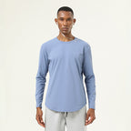 Mens Casual Fitness 82%polyester 18%spandex Long Sleeve Shirt SY-AL16839 print logo 5