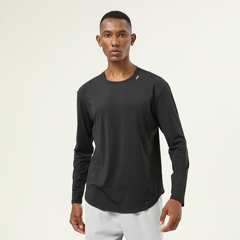 Mens Casual Fitness 82%polyester 18%spandex Long Sleeve Shirt SY-AL16839 print logo 6
