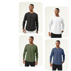 Mens Gym Workout  82%polyester 18%spandex Long Sleeve Shirt SY-AL16841 print logo 10