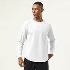 Mens Gym Workout  82%polyester 18%spandex Long Sleeve Shirt SY-AL16841 print logo 14
