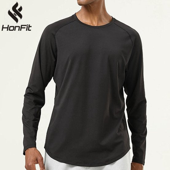 Mens Gym Workout  82%polyester 18%spandex Long Sleeve Shirt SY-AL16841 print logo 15