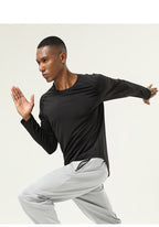 Mens Gym Workout  82%polyester 18%spandex Long Sleeve Shirt SY-AL16841 print logo 22