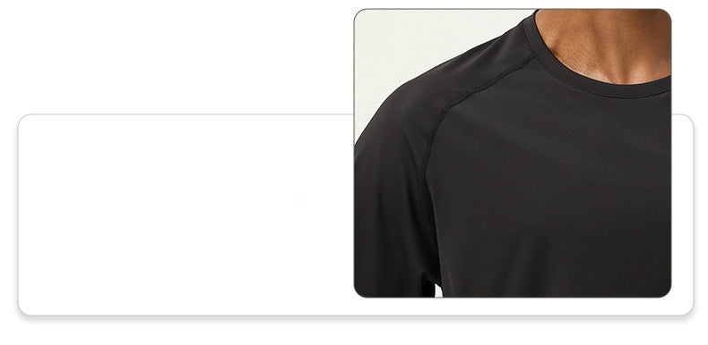 Mens Gym Workout  82%polyester 18%spandex Long Sleeve Shirt SY-AL16841 print logo 25