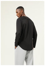 Mens Gym Workout  82%polyester 18%spandex Long Sleeve Shirt SY-AL16841 print logo 27