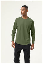 Mens Gym Workout  82%polyester 18%spandex Long Sleeve Shirt SY-AL16841 print logo 30