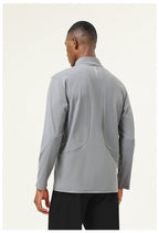 Mens Activewear Workout 82%polyester 18%spandex Quarter Zip Shirt SY-AL16843 print logo 24