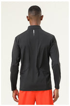 Mens Activewear Workout 82%polyester 18%spandex Quarter Zip Shirt SY-AL16843 print logo 28