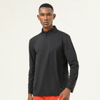 Mens Activewear Workout 82%polyester 18%spandex Quarter Zip Shirt SY-AL16843 print logo 5