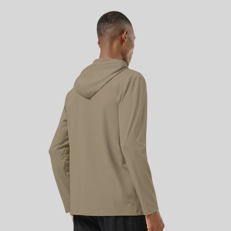 Mens Gym Sports 82%polyester 18%spandex  Hoodie SY-AL16845 print logo 2