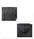 Mens Gym Sports 82%polyester 18%spandex  Hoodie SY-AL16845 print logo 21