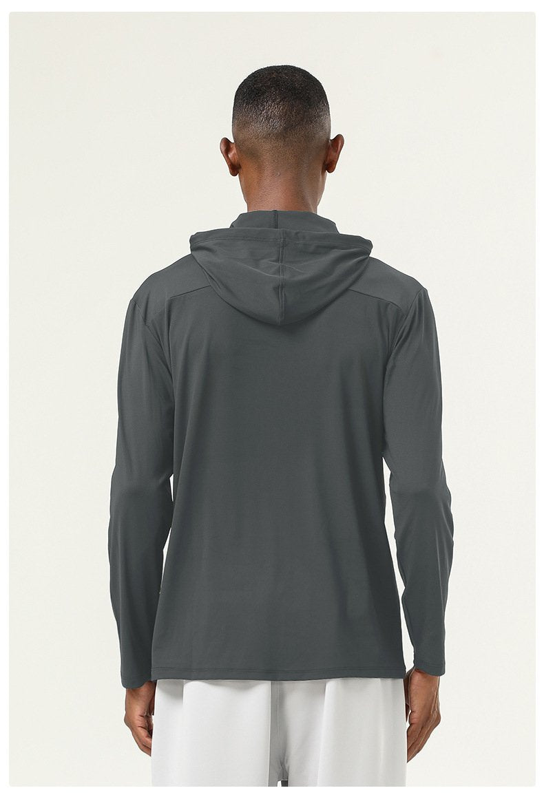 Mens Gym Sports 82%polyester 18%spandex  Hoodie SY-AL16845 print logo 25