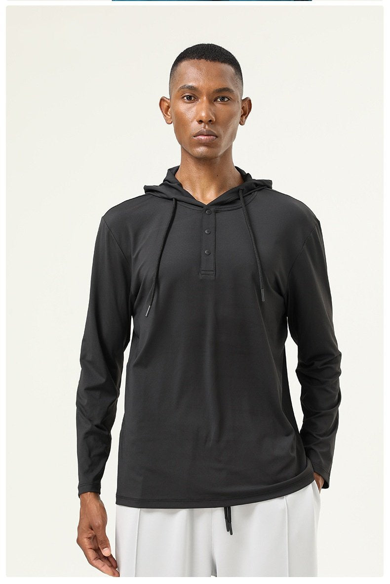 Mens Gym Sports 82%polyester 18%spandex  Hoodie SY-AL16845 print logo 28