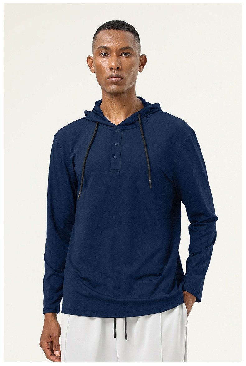 Mens Gym Sports 82%polyester 18%spandex  Hoodie SY-AL16845 print logo 30