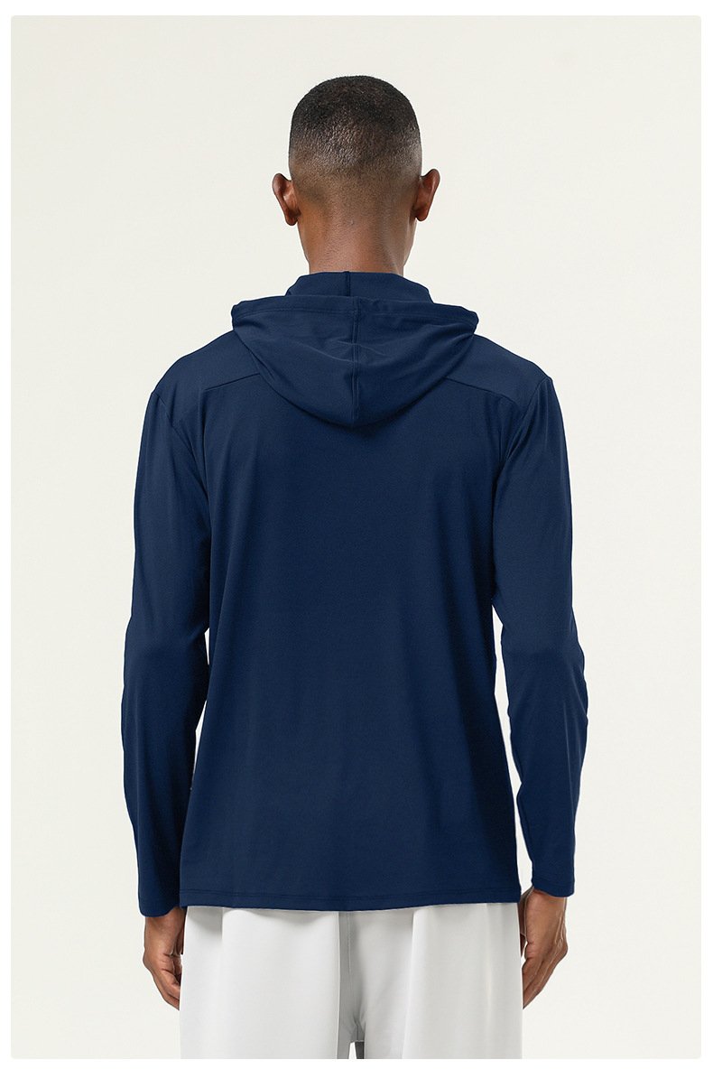 Mens Gym Sports 82%polyester 18%spandex  Hoodie SY-AL16845 print logo 31