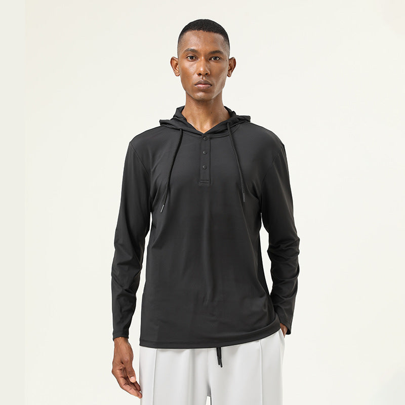 Mens Gym Sports 82%polyester 18%spandex  Hoodie SY-AL16845 print logo 4