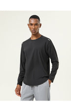 Mens Sports Running 82%polyester 18%spandex Long Sleeve Shirt SY-AL16847 print logo 18