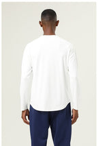 Mens Sports Running 82%polyester 18%spandex Long Sleeve Shirt SY-AL16847 print logo 25