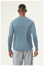 Mens Sports Running 82%polyester 18%spandex Long Sleeve Shirt SY-AL16847 print logo 27