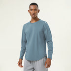 Mens Sports Running 82%polyester 18%spandex Long Sleeve Shirt SY-AL16847 print logo 5