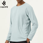 Mens Sports Fitness 88%polyester 12%spandex Long Sleeve Shirt SY-AL16851 print logo 16