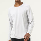 Mens Sports Fitness 88%polyester 12%spandex Long Sleeve Shirt SY-AL16851 print logo 19