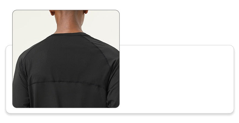 Mens Sports Fitness 88%polyester 12%spandex Long Sleeve Shirt SY-AL16851 print logo 23