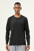 Mens Sports Fitness 88%polyester 12%spandex Long Sleeve Shirt SY-AL16851 print logo 25