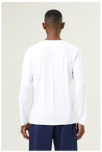 Mens Sports Fitness 88%polyester 12%spandex Long Sleeve Shirt SY-AL16851 print logo 34