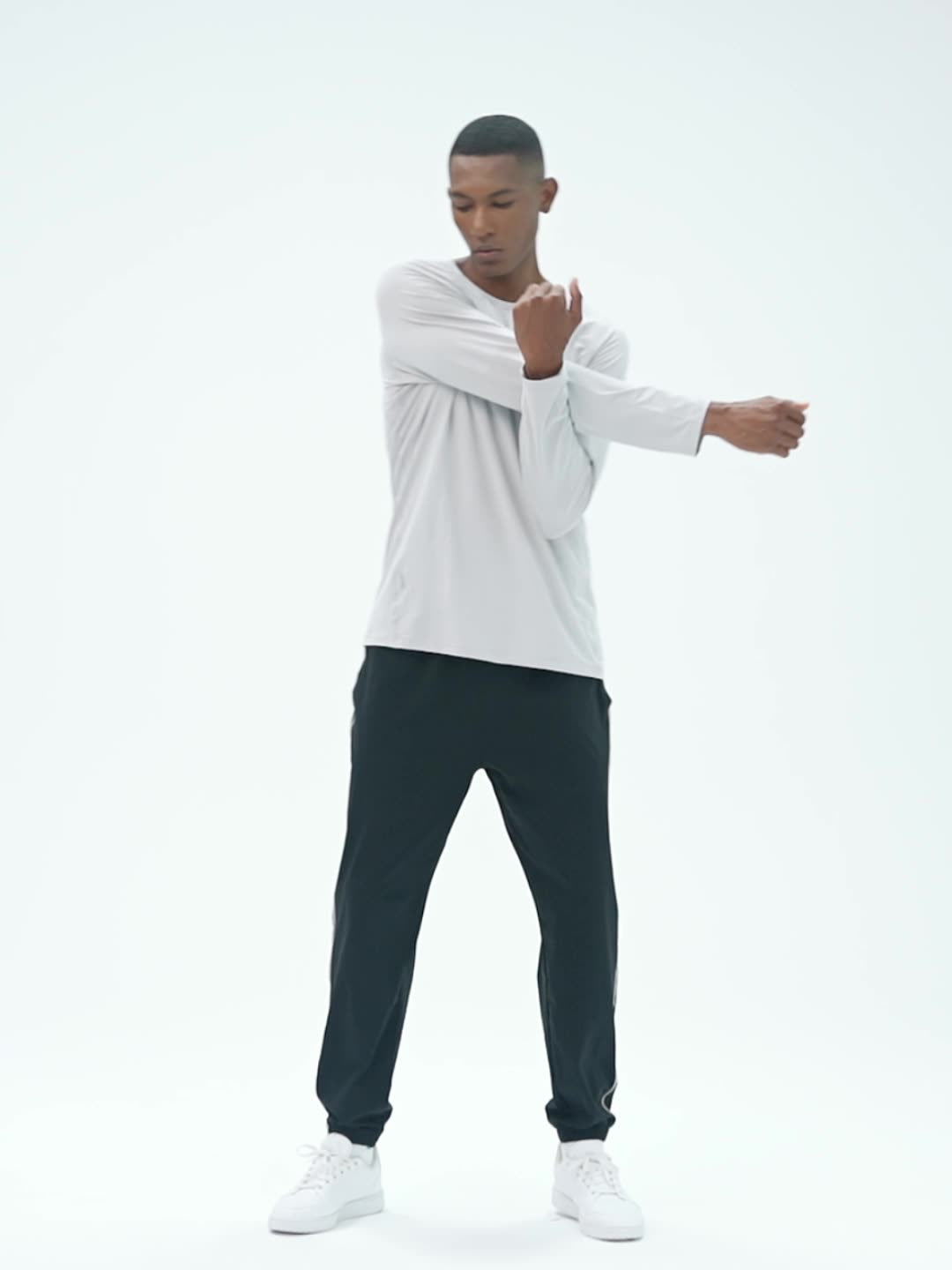 Mens Sports Fitness 88%polyester 12%spandex Long Sleeve Shirt SY-AL16851 print logo 8
