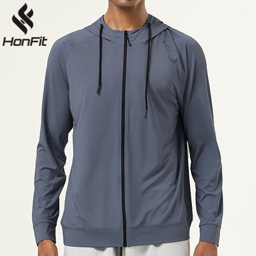 Mens Athletic Fitness 88%polyester 12%spandex  Jacket SY-AL16853 print logo 12