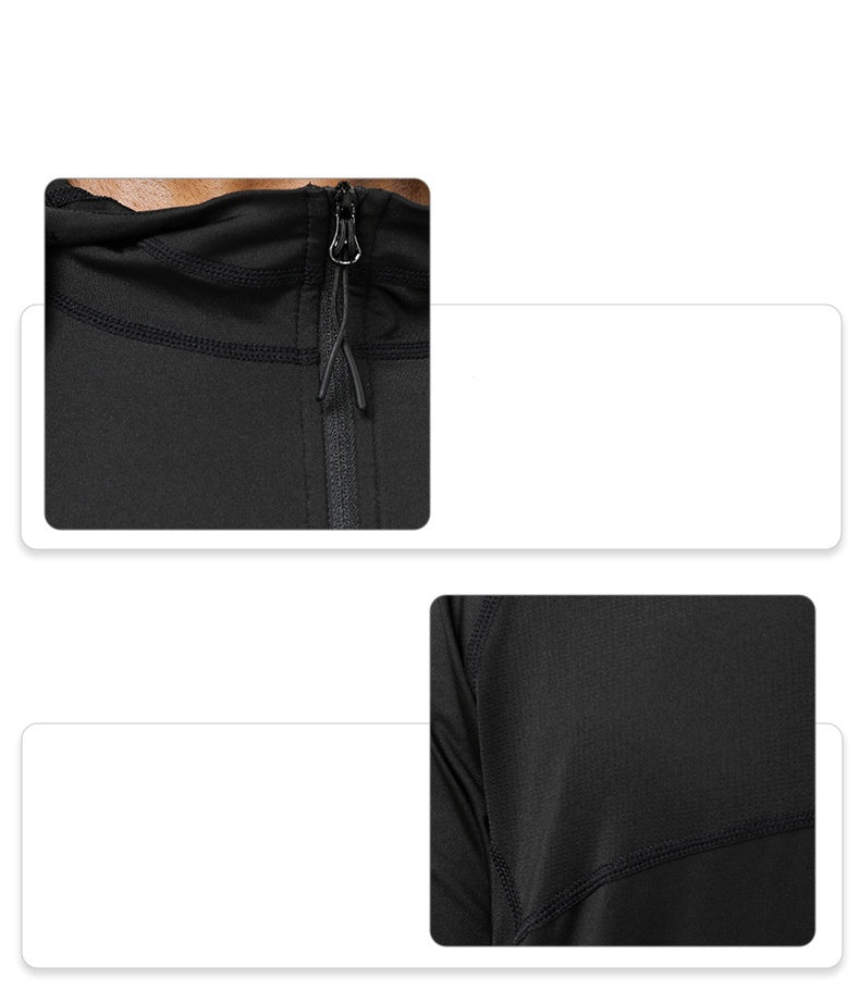 Mens Athletic Fitness 88%polyester 12%spandex  Jacket SY-AL16853 print logo 16