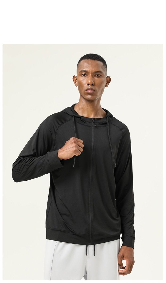 Mens Athletic Fitness 88%polyester 12%spandex  Jacket SY-AL16853 print logo 19