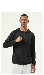 Mens Athletic Fitness 88%polyester 12%spandex  Jacket SY-AL16853 print logo 19
