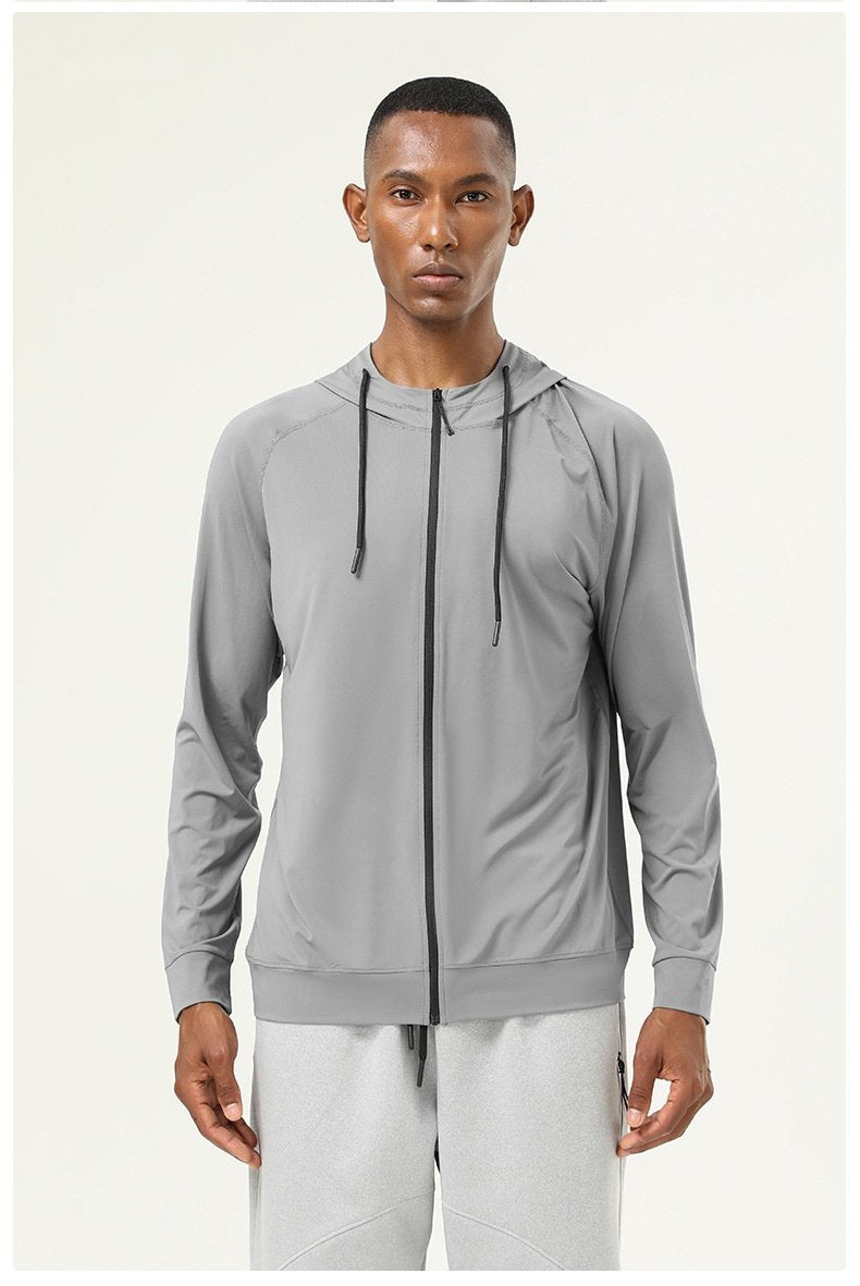 Mens Athletic Fitness 88%polyester 12%spandex  Jacket SY-AL16853 print logo 23