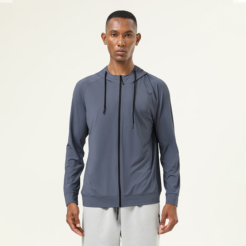 Mens Athletic Fitness 88%polyester 12%spandex  Jacket SY-AL16853 print logo 4