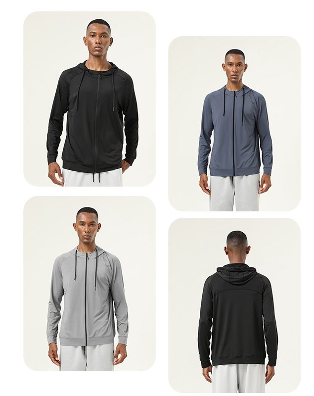 Mens Athletic Fitness 88%polyester 12%spandex  Jacket SY-AL16853 print logo 8